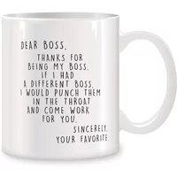 Worlds Best Boss Mugs For Men Women Boss Lady Birthday Gifts Novelty Coffee Ceramic Tea Cups White 11 oz mug