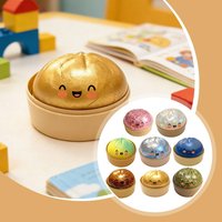 Cute Simulation Steamed Bun Squishy Toy, Soft Slow Rebound Pinch Toy, Interesting Decompression Squeeze Ball for Kids Gift