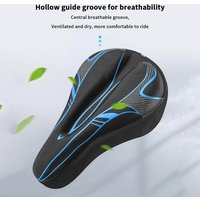 Bike Seat Cushion, Silicone Gel Padded Cover Bike Seat Cover For Men Women, Adjustable Soft Padding Bicycle Seat Cushion