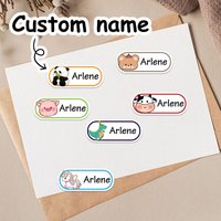 Custom Name Tags, Personalized Self-Adhesive Name Stickers, On Clothes, Hats, Shoes, Water-Resistant And Durable