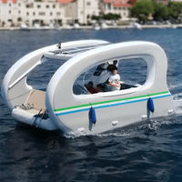 Lightweight Electric Inflatable Party Boat Air Floor, Quick Inflation For Weekend Getaways