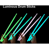 Miwayer Fluorescent Drum Sticks - Light Up Musical Instrument Sticks 1Pair for Night Shows