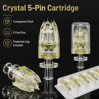 32G 5-Pin PMU Tattoo Needle Cartridges for Permanent Makeup Beauty Machine Stainless Steel Micro Shading Needles 5/10Pcs