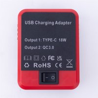 Portable Mobile Power Bank for Makita/Ozito 18V /Craftsman/Parkside 20V Lithium Battery Outdoor Use W/USB TYPE-C