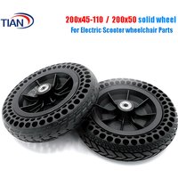 8 Inch 8X2 Solid Tyre with Plastic Hub 200x50 200x45-110 for Electric Scooter Wheelchair No Inflation Part Whole Wheel Durable