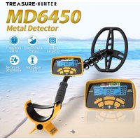 Treasure Hunter Professional DM6450 11 inch Coil Gold Metal Detector Underground Waterproof Pinpointer High Sensitive
