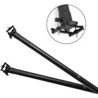AliExpress NONE Ultralight Carbon Fiber Seatpost 22.2-34.9mm Matte Black Folding Bike Seat Tube 400-600mm Length Bicycle Accessory