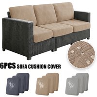 6PCS Waterproof Leaf Sofa Cover Thick Jacquard Universal Sofa Cushion Cover Dustproof Sofa Seat Protector Living RoomOutdoor