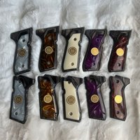 2026 New Model 92FS Pistol Grip - Black Wood with Golden Embossing
