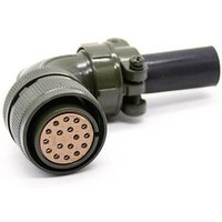 17 Pin Right Angle Female Circular Plug MIL-DTL-5015 Aviation Electrical Connector Industrial Equipment Cable Terminal