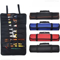 22 Multi Pockets Oxford Canvas Folding Wrench Roll Storage Tools Bag Waterproof Hand Roller Electrician Tools Organizer Bag