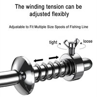 Fishing line winding device, portable spinning wheel winding table, suitable for spinning wheels and Luya machines