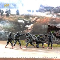 Miniature Figure 1/64 1/43 1/24 1/18 Assault Team Special Operations Forces Soldiers Male 3D Doll Diorama Model Scene Props