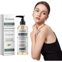 Collagen Body Oil Moisturizing Remover Cellulite Skin Elasticity Wrinkle Firming Lifting For Arms Body Massage Essential Oil