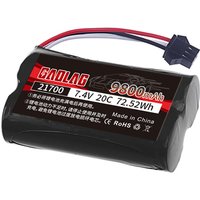 7.4V 9800mAh 21700 SM-3P Li-ion Battery with charger For MN82 MN128 MN78 LC79 MN90K MN91 MN45 MN99 MN96 RC Car Parts