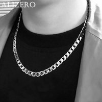 925 Sterling Silver Necklace For Men's Women 16/18/20/22/24/26/28/30 Inches Classic 6MM Chain Jewelry Wedding Christmas Gifts