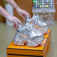 New Women Chunky Sneakers Fashion Glitter Casual Shoes for Woman Comfort Soft Sole Walking Shoes Designer Shoes Zapatillas Mujer