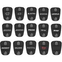 Car Key Rubber Buttons Pad for Hyundai/kia Sportage Rio Verna Bongo Solaris Accent Morning Picanto K2 K5 I20 Ceed Elantra Porter