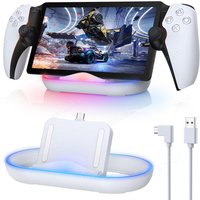 Charging Dock Station for Playstation Portal Charger Stand with RGB Light and USB C Charging Cable for PS5 Portal Accessories