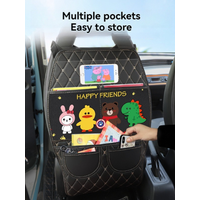 Cartoon seat back kick mat, rear anti-dirty, thick waterproof easy clean, car seat protector, daily home use.