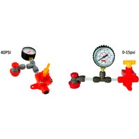 KegLand BlowTie Diaphragm Spunding Valve Kit ( 0-15psi /0-40psi) Beer Home Brewing Gauge