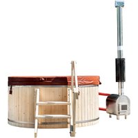 Portable Solid Wooden European Style Bathtub Chinese Outdoor Hot Tub