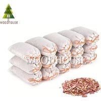 4PCS Cedar Sachets Bags, Red Cedar Chips Sachets for Shoes Clothes Storage, Closet and Drawers Fresh Scents