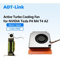 For NVIDIA Tesla P4 M4 T4 A2 GPU Graphics Card Modification Active Turbo Cooling Fan Mute 4-wire PWM