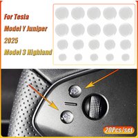 Open Door Button Stickers for Tesla Model Y Juniper 2025 Model 3 Highland/X/S Steering Wheel Sticker Screen Protector Accessory