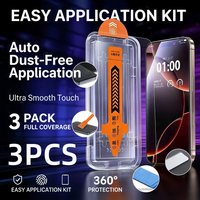 3Pcs Oleophobic Coating Dust Free Easy Installation Screen Protector For iPhone17 16 15 14 13 12 11Pro Max 17Air 15 16Plus Glass