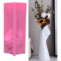 DIY Arm Vase Epoxid Silikonform Handform Kunst Blumentopf Pflanze Beton Gips Silikonform Weibliche Körperkunst Vase Form