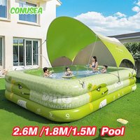 BIG Inflatable Swimming Pool baby Pools 2.6M 1.8M 1.5M Removable Above Ground Children Large Family Party Pools Outdoor games