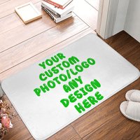 Personalized Custom Floor Mat Custom Photo/logoRectangle Area Rugs Soft Carpet Rug for Bathroom Living Room Indoor Home Decor