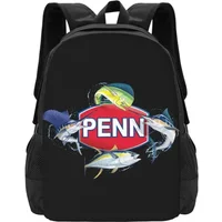 Penn Fishing Tools Line Reels Rods Backpack Large Capacity School Art Print 3d Printing Bags For Travel
