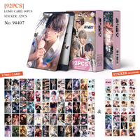 92Pcs/Set Love and Deep Space Laser LOMO Cards - Sylus Zayne Xavier Rafayel Characters Holographic Photo Cards with Stickers