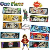 One Piece Zoro Luffy Embroidered Patch Cute Fashion Personalized Creative Cartoon Kawaii Velcro Gift for Friend's Birthday