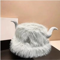 AliExpress Funny Cow Ushanka Hat - Plush Faux Fur Windproof Thermal Ear Flap Cap for Women Winter Cycling Halloween Costume