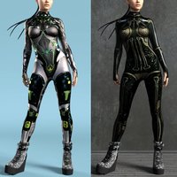 Mechanical Zipper Jumpsuit CyberPunk Catsuit Woman Zentai 3D Bodysuit Halloween Game Party Costume Female Cosplay Outfit
