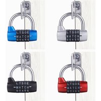 4/5 Buchstaben Zinklegierung Kombination Vorhängeschloss Code Passwort Schloss Tür Schrank Schublade Fahrrad Motorrad Student Spind