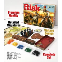 French Risk Strategy Board Game Classic World Conquest Game 2-5 Players Ages 10+ Premium Components Vintage Design