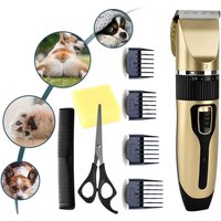 Dog Clippers Cordless Dog Grooming Clippers Rechargeable Pet Hair Trimmer Professional Dog Grooming Kit with 4 Comb Guides