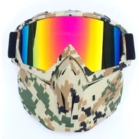 OADELY Retro Face Mask Ski Goggles Windshields Glasses Sunglasses