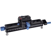 SIRUI MS18 tripod Macro Focusing Rail, Quick Adjustment Close-Up and Macro Photography Precise Focus Rail 360°Rotating Head