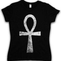 ANKH LIFE SYMBOL III WOMAN T SHIRT Logo Anubis Egypt Seth Toth Pharao Horus Ra