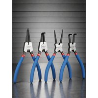 7inch 1/4Pcs Circlip Pliers Set Internal/External Straight/Bent Nose - Cr-V Steel Snap Ring Pliers for Auto & Mechanical Repair