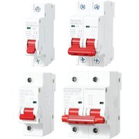 DC 1000V 1P 2P MCB Solar Mini Circuit Breaker Overload Protection Switch 6/10/15/20/25/40/50/63A/80/100A DC1000V Photovoltaic PV