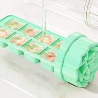 Silicone Ice Cubes Tray 8 Cubes Jelly Maker Freezer Molds Easy-Release For Whisky Cocktail Cola Silicone Ice Trays For Freezer