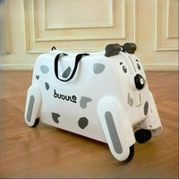Children's Travel Suitcase Can Be Ridden or Sat Luggage Kids Cartoon Cute Child's Wheeled Suitcase