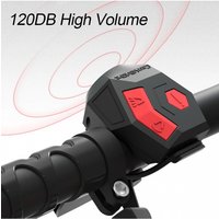 AliExpress USB Rechargeable Bike Horn 120dB Loud - Electric Bicycle Bell Alarm, Waterproof Cycling Handlebar Horn for Scooter, Motorcycle S