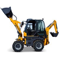 4WD Off-Road Backhoe Loader Factory Price Wholesale Backhoe Excavator Fast Delivery 100HP All Terrain Loading Tractor Customized